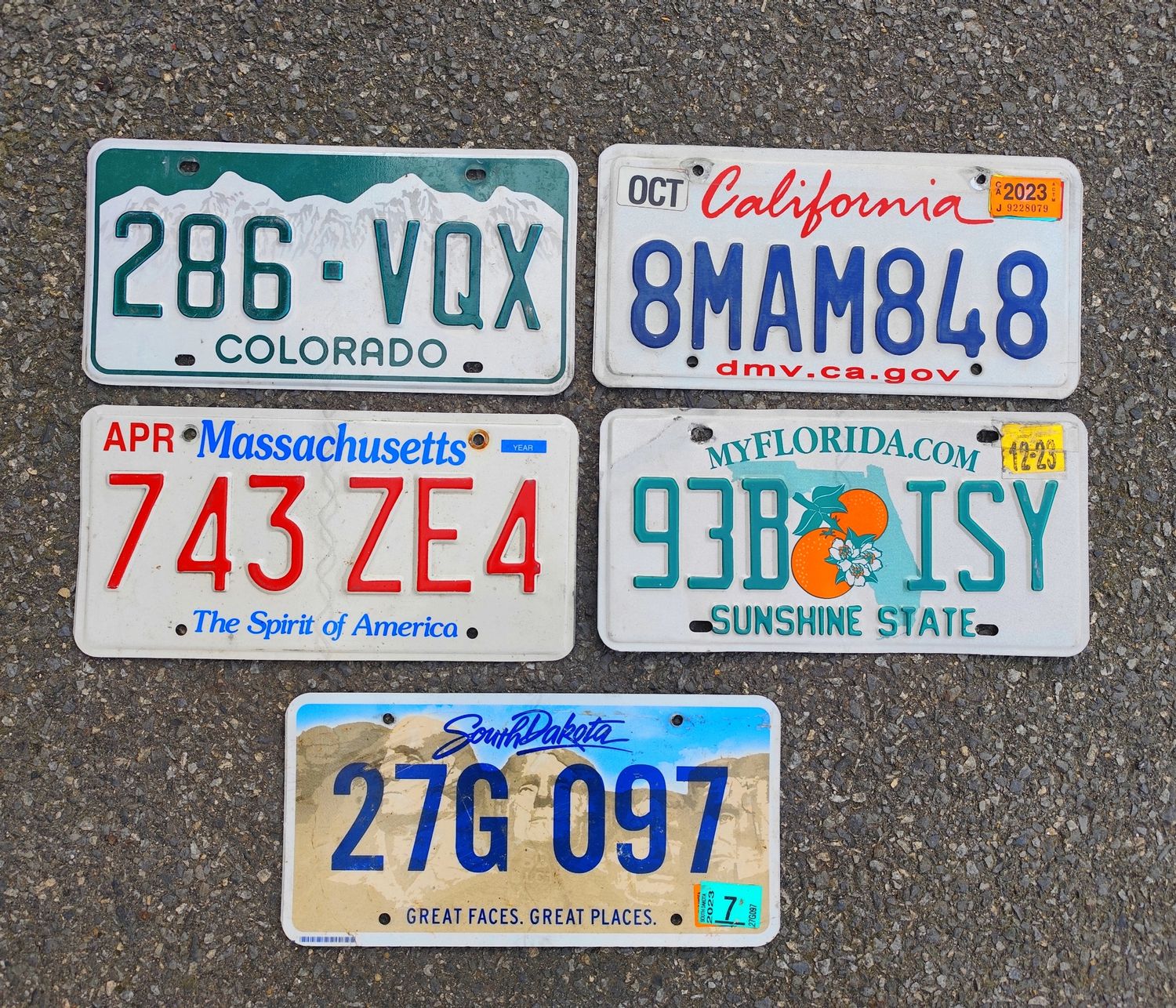 PACK LOT DE 5 PLAQUES