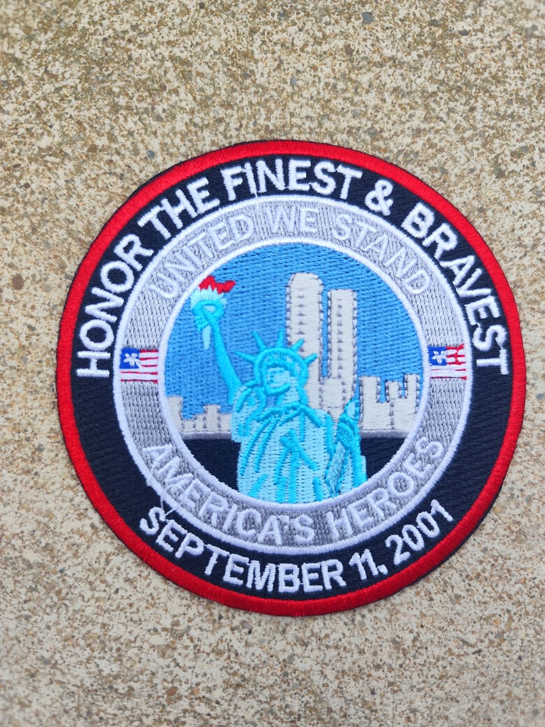 ÉCUSSON NEW YORK EN HOMMAGE AU 11 SEPTEMBRE