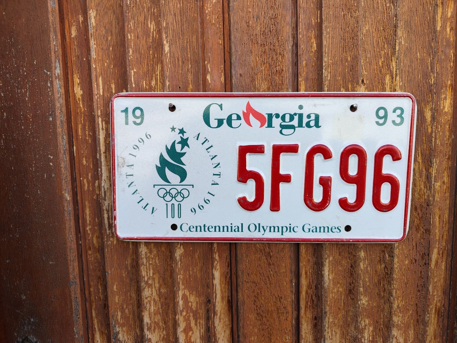 PLAQUE SPÉCIALE DE GÉORGIE DES JEUX OLYMPIQUES D&#39;ATLANTA