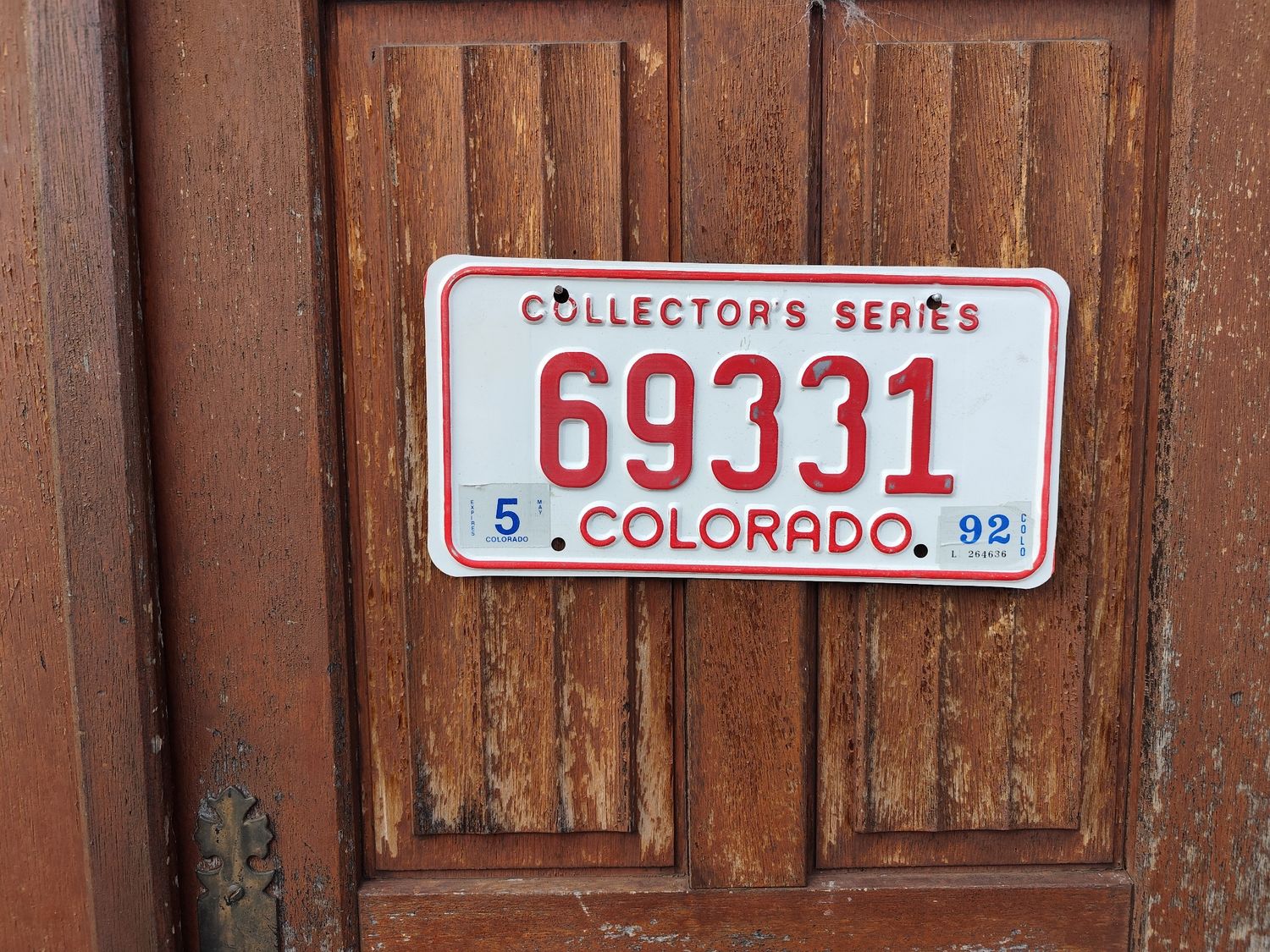 PLAQUE COLORADO COLLECTOR SERIES