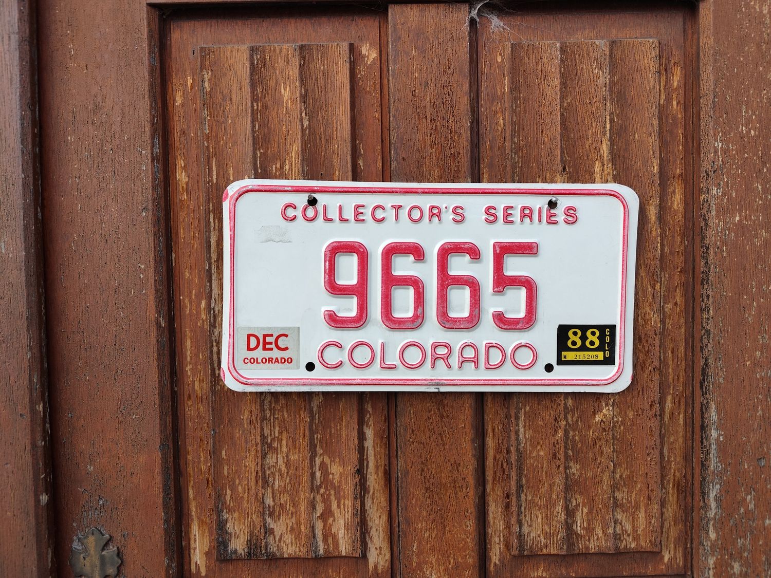 PLAQUE DU COLORADO COLLECTOR SERIES
