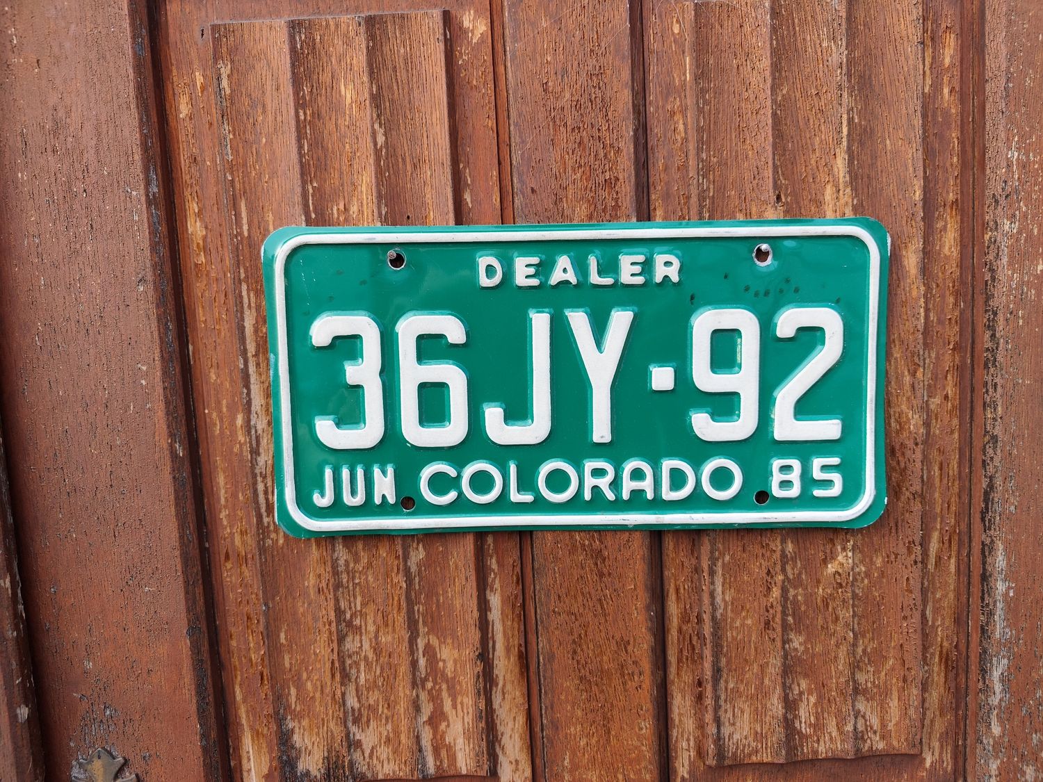 PLAQUE DU COLORADO  DEALER