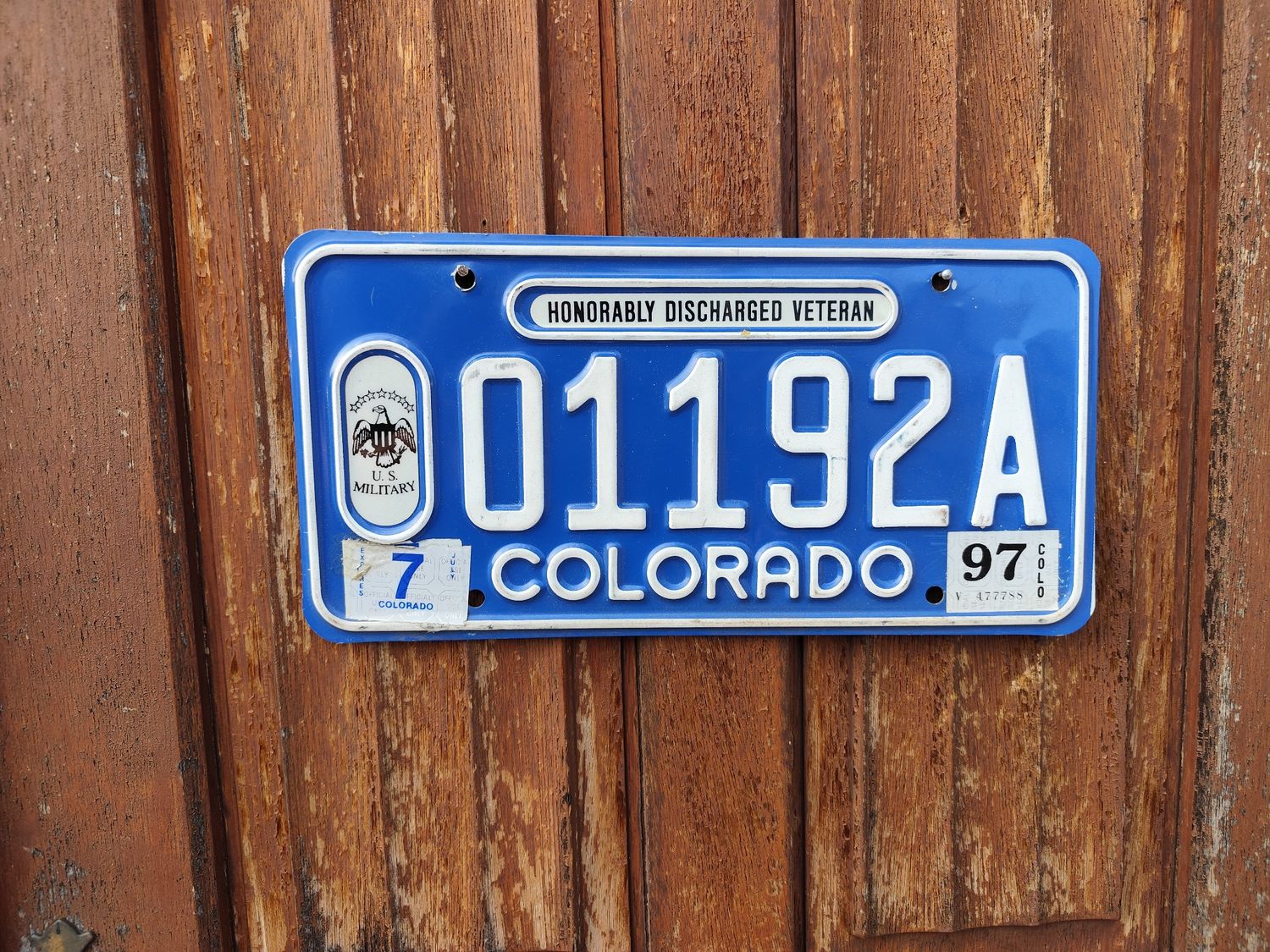 PLAQUE DU COLORADO  US MILITARY