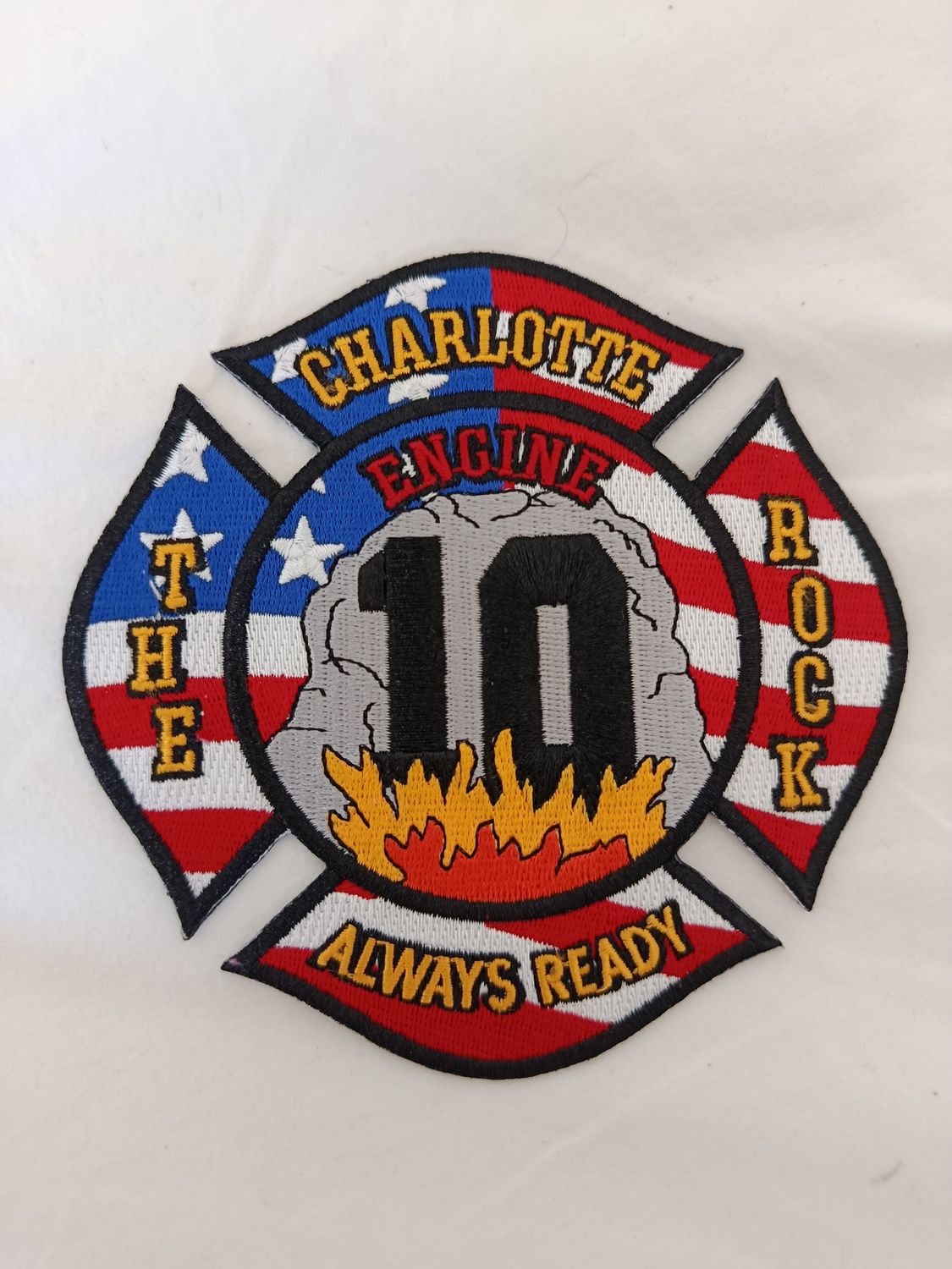 ÉCUSSON FIRE CHARLOTTE ENGINE 