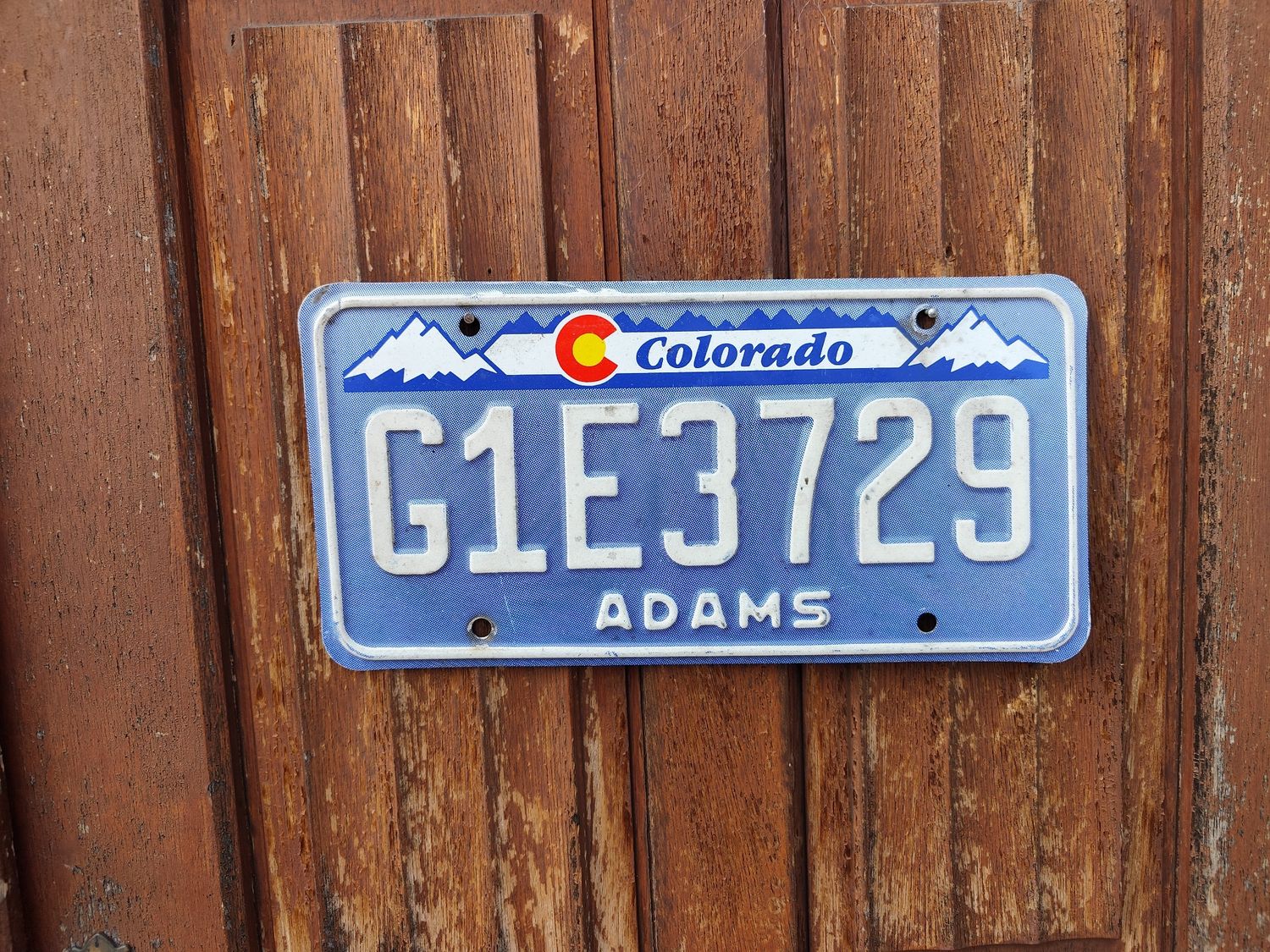 PLAQUE DU COLORADO  