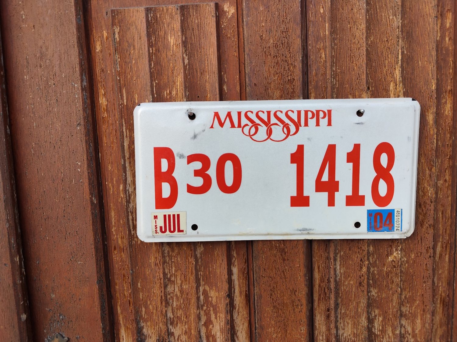 PLAQUE DU MISSISSIPPI 