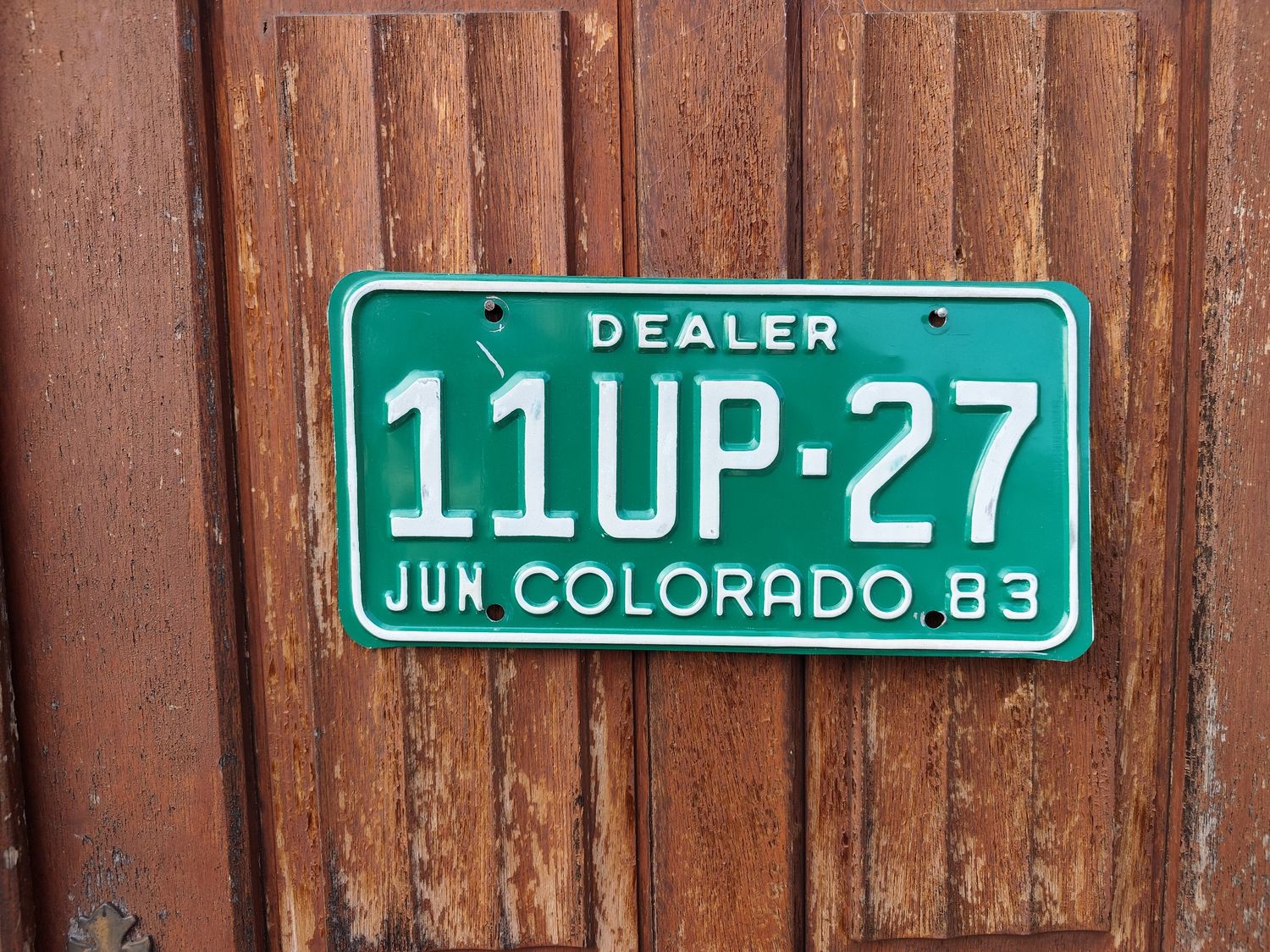 PLAQUE DU COLORADO DEALER 
