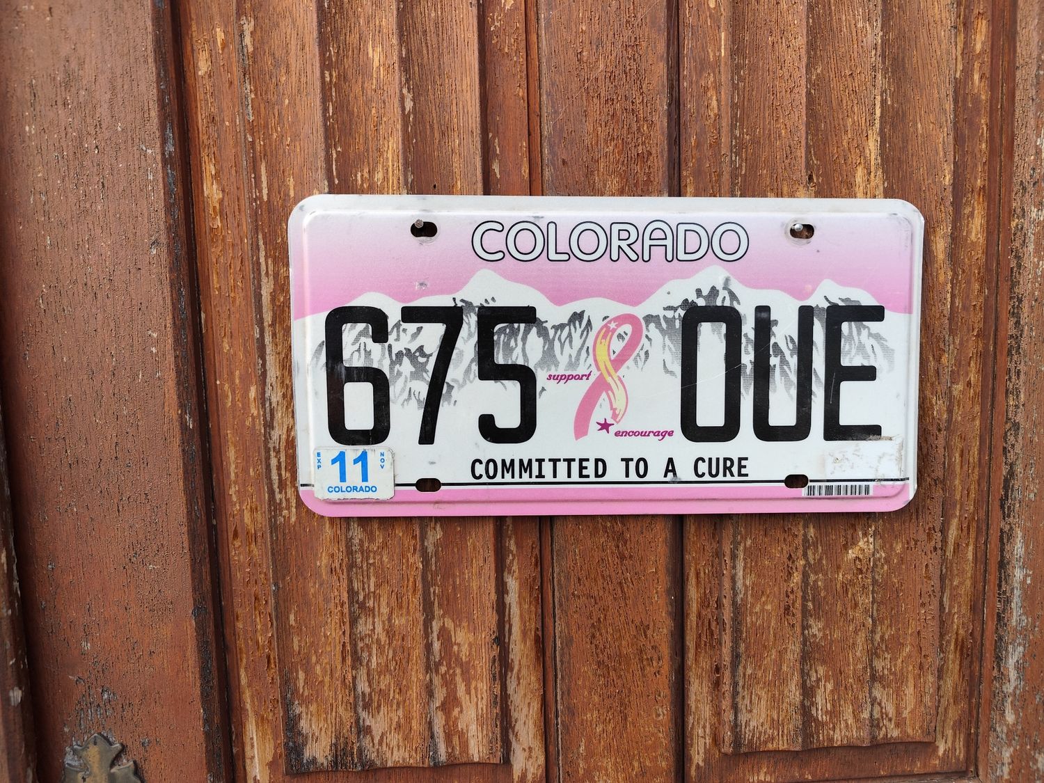 PLAQUE COLORADO LUTTE CONTRE LE CANCER