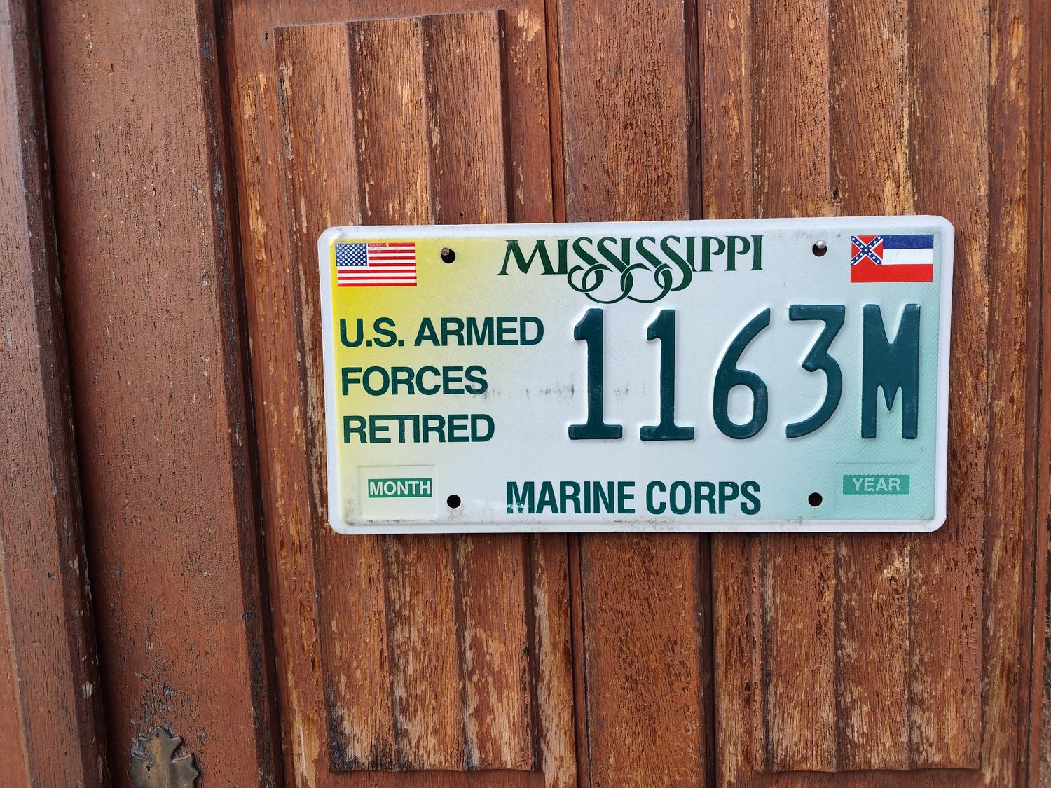 PLAQUE MARINE CORPS DU MISSISSIPPI 