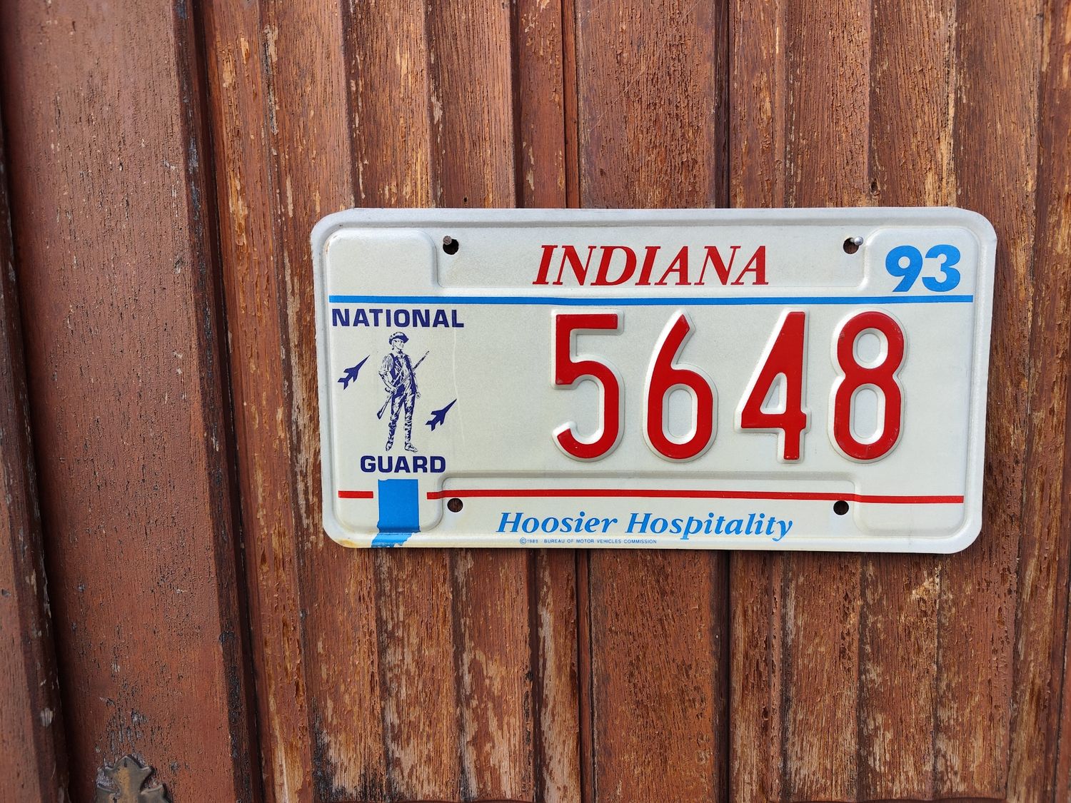 PLAQUE DU NATIONAL GUARD INDIANA 