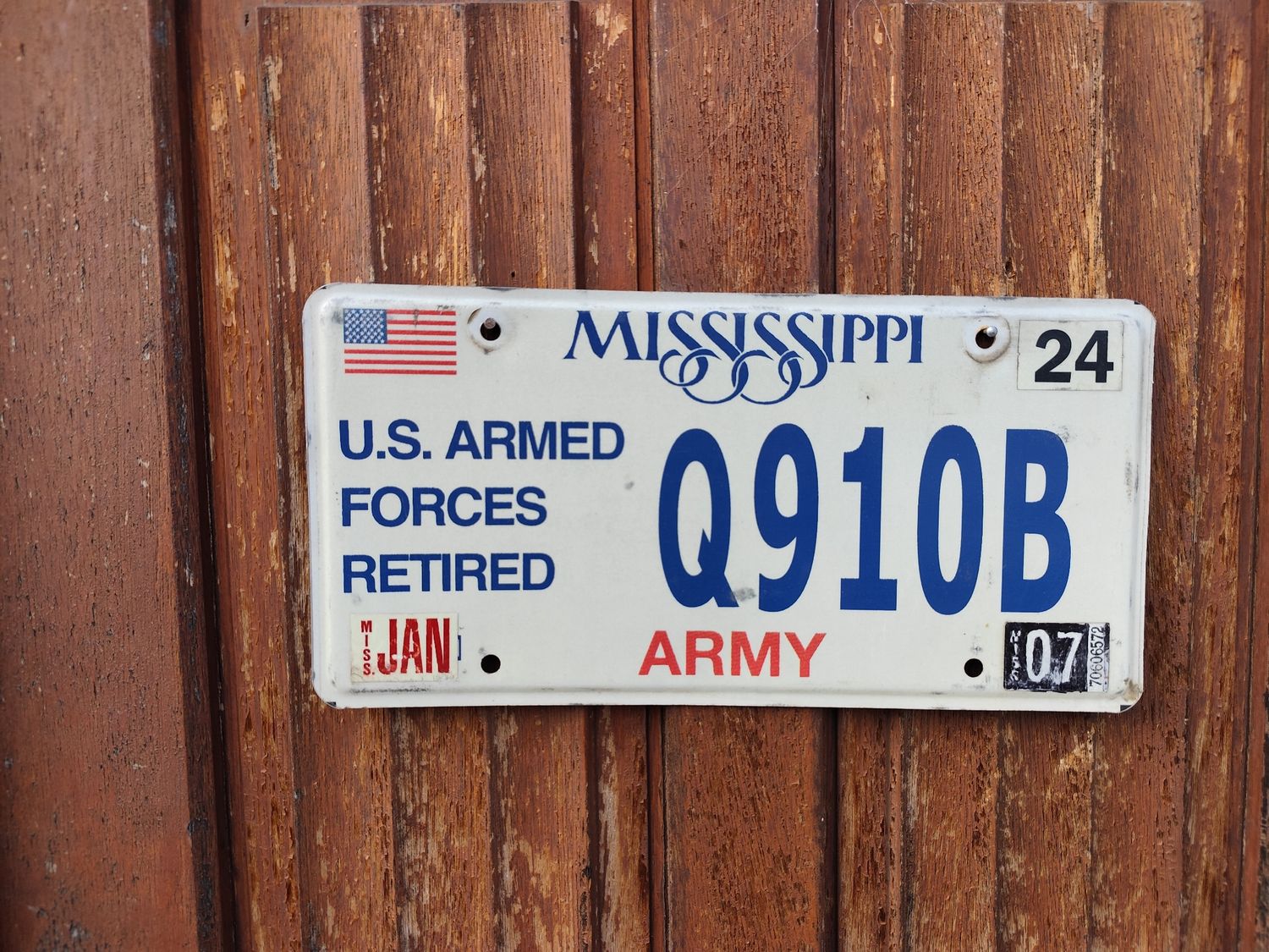 PLAQUE US ARMED FORCE MISSISSIPPI 