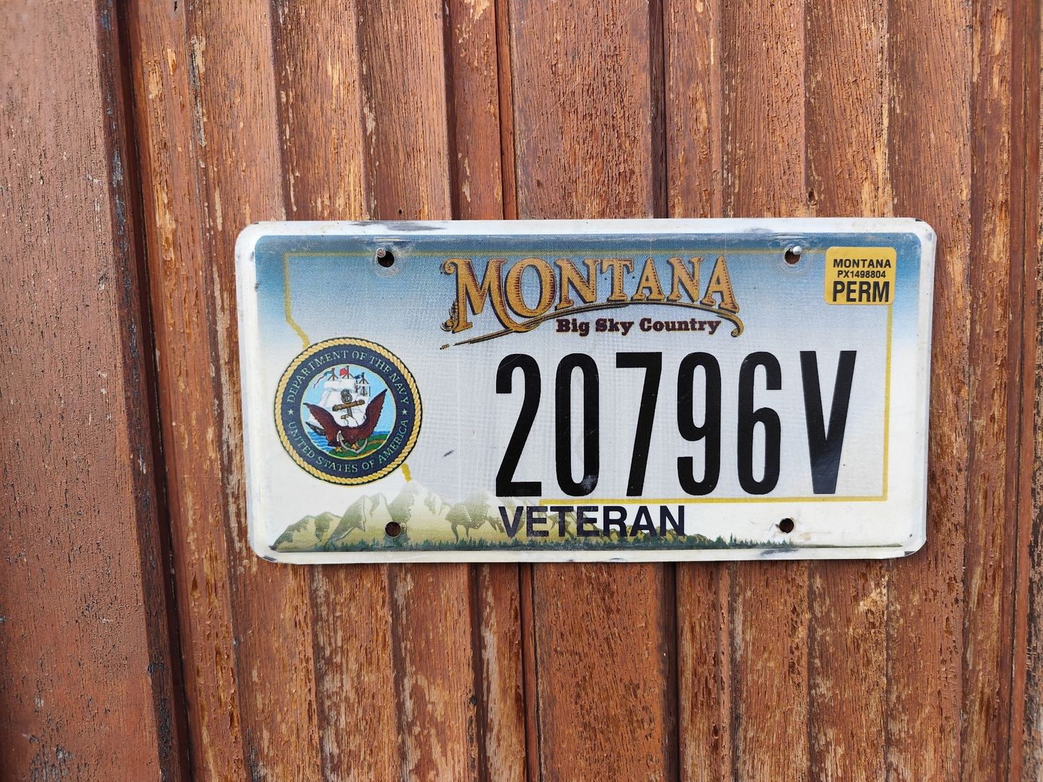 PLAQUE VÉTÉRAN DU MONTANA 