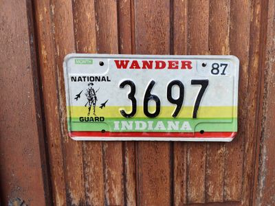 PLAQUE DU NATIONAL GUARD INDIANA 