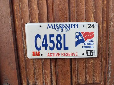 PLAQUE US ARMES FORCE MISSISSIPPI 