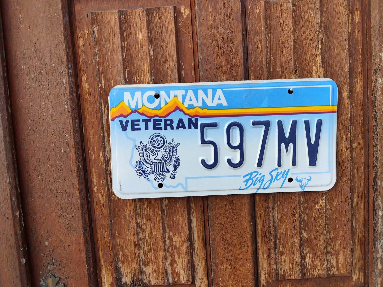 PLAQUE VÉTÉRAN MONTANA 