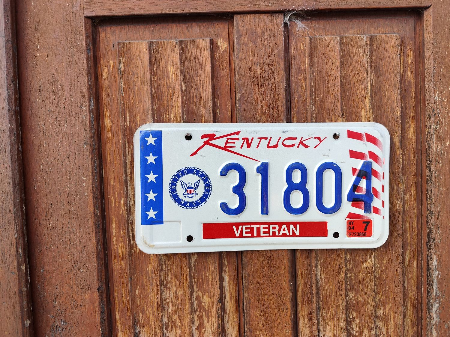 PLAQUE VÉTÉRAN DU KENTUCKY 