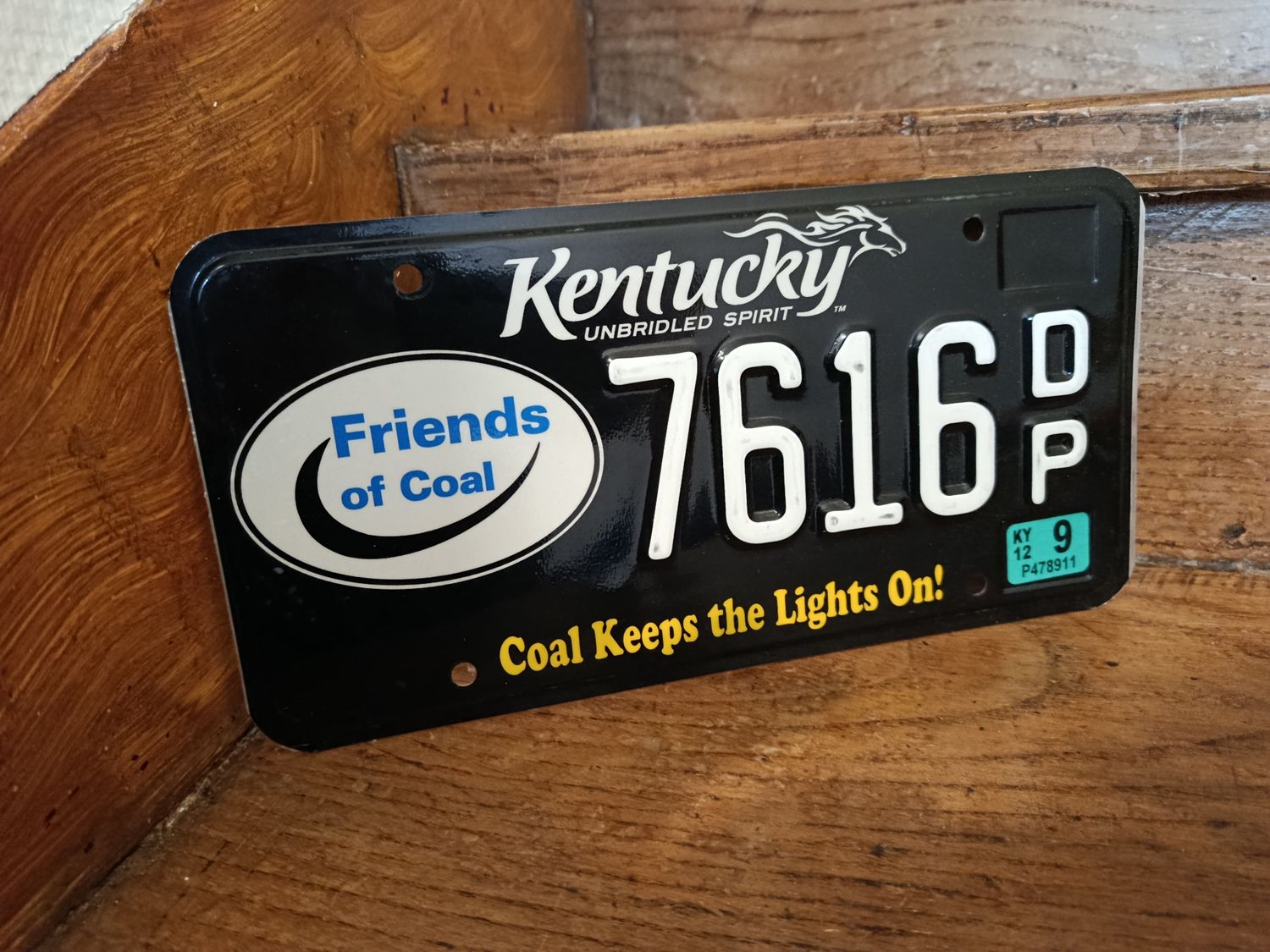 PLAQUE DU KENTUCKY COAL KEEPS