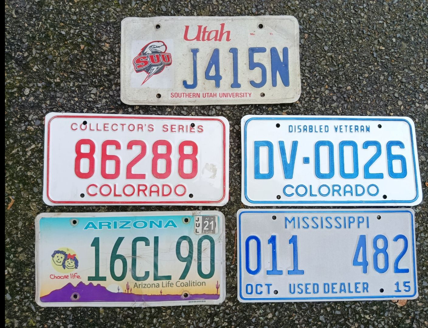 LOT DE 5 PLAQUES VINTAGES