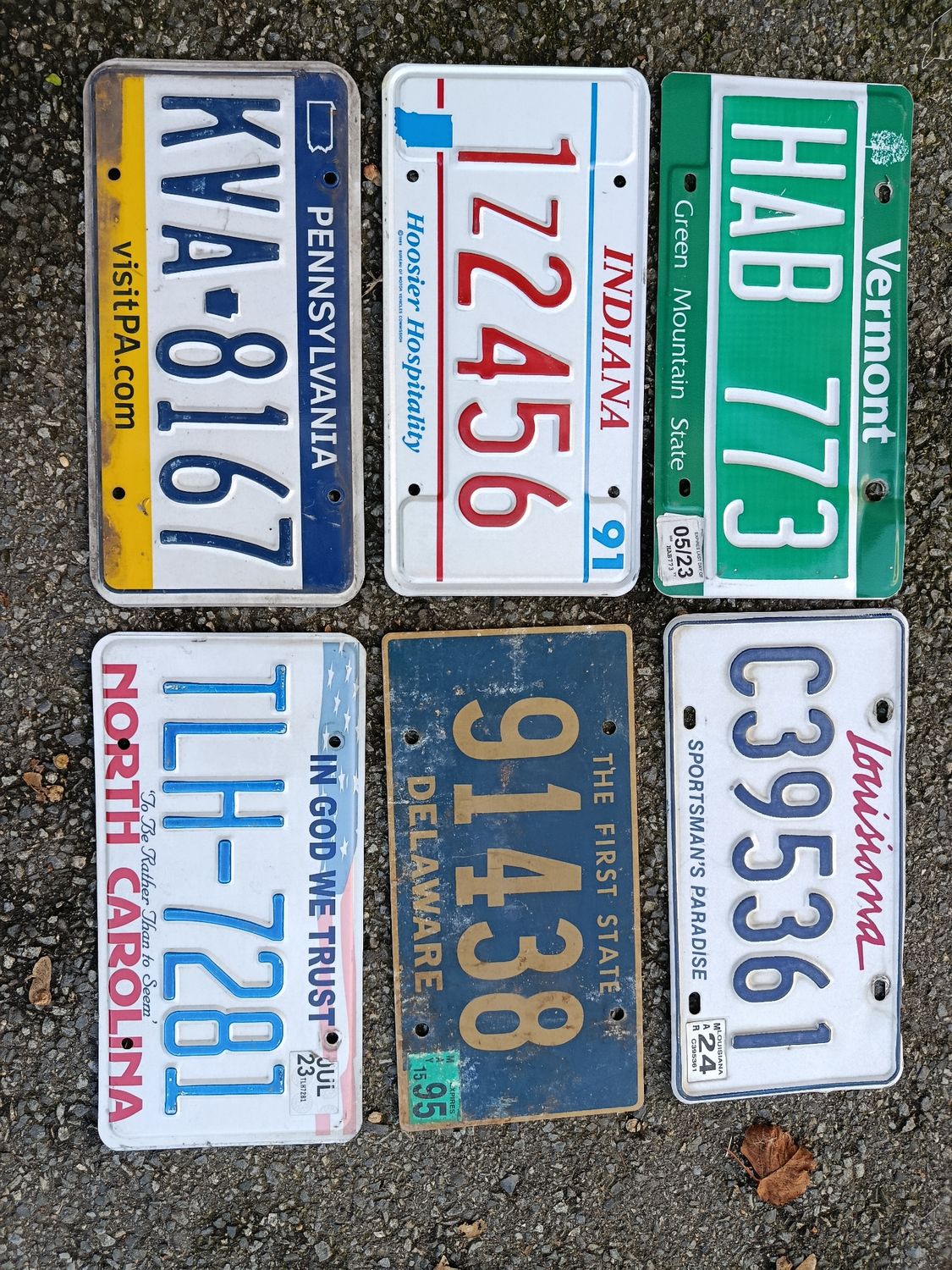 POUR MARTINE LOT DE 6 PLAQUES