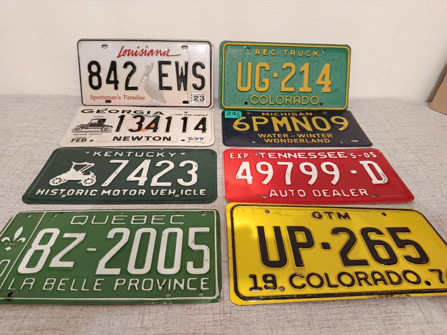 POUR MARTINE LOT DE 8 PLAQUES