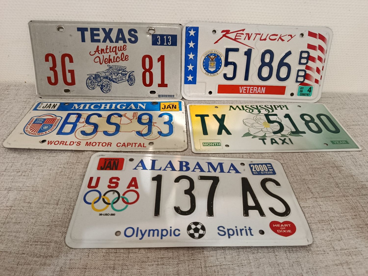 POUR LUDOVIC LOT DE 5 PLAQUES