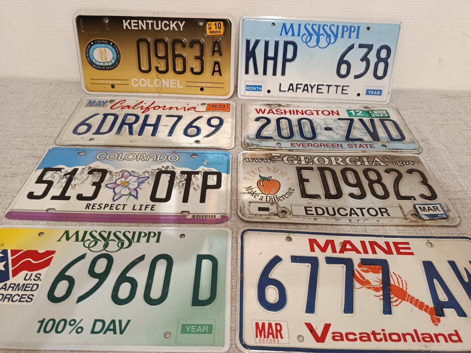 POUR PASCAL  lot de 8 plaques