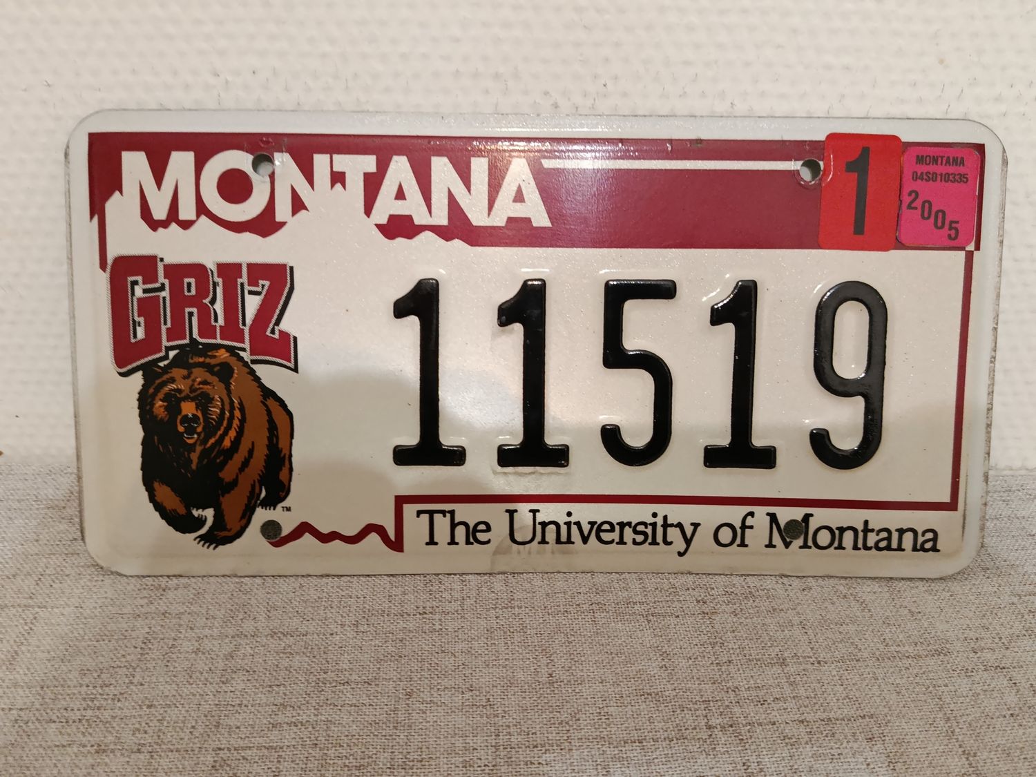 POUR NATACHA PLAQUE DU MONTANA