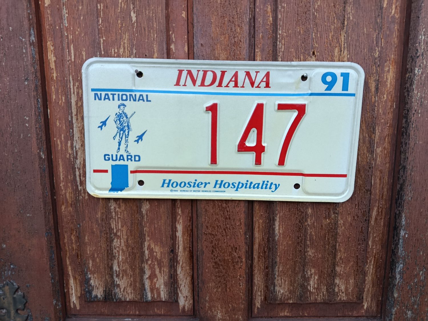 PLAQUE INDIANA NATIONAL GUARD 