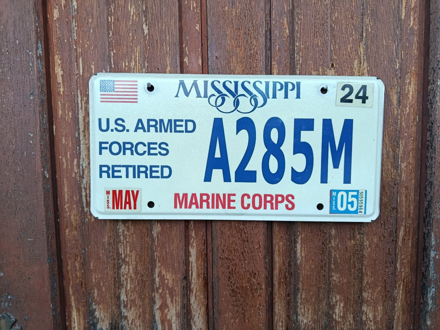 PLAQUE DU MISSISSIPPI MARINE CORPS 