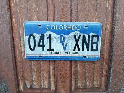 PLAQUE DU COLORADO VÉTÉRAN 