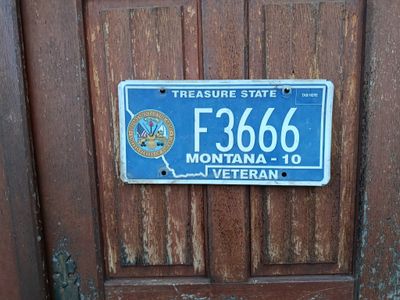 PLAQUE DU MONTANA VÉTÉRAN 