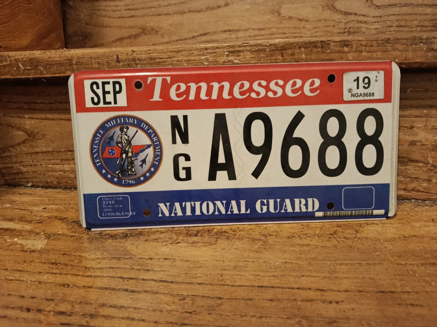 PLAQUE DU TENNESSEE NATIONAL GUARD