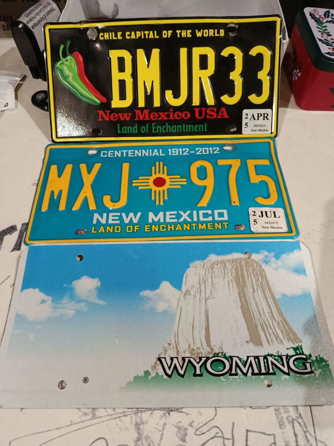 POUR ALEX LOT DE 3 PLAQUES