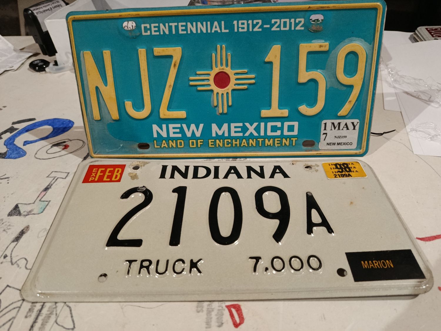 POUR PATRICK 2 PLAQUES