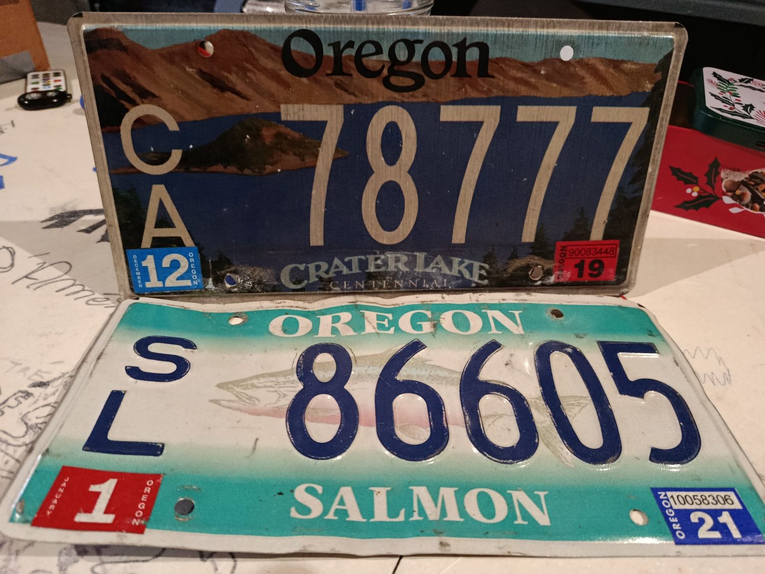 POUR LUCAS LOT DE 2 PLAQUES