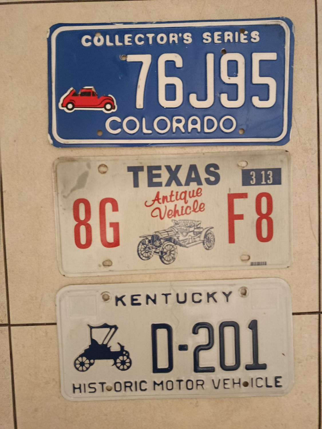 POUR FRED LOT DE 3 PLAQUES