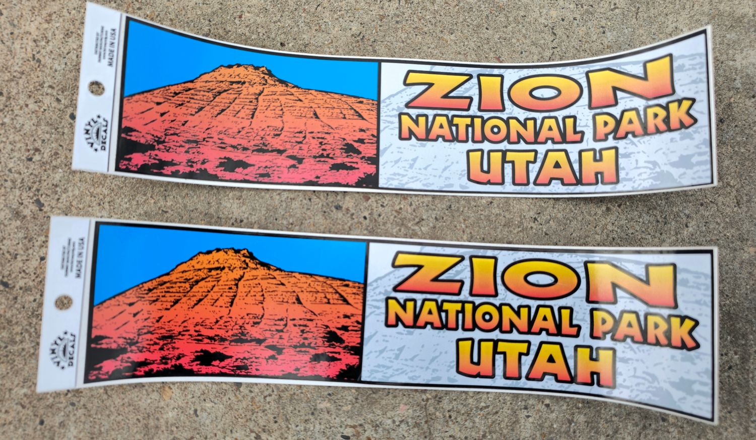 STIKER ZION NATIONAL PARK