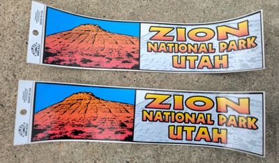 STIKER ZION NATIONAL PARK