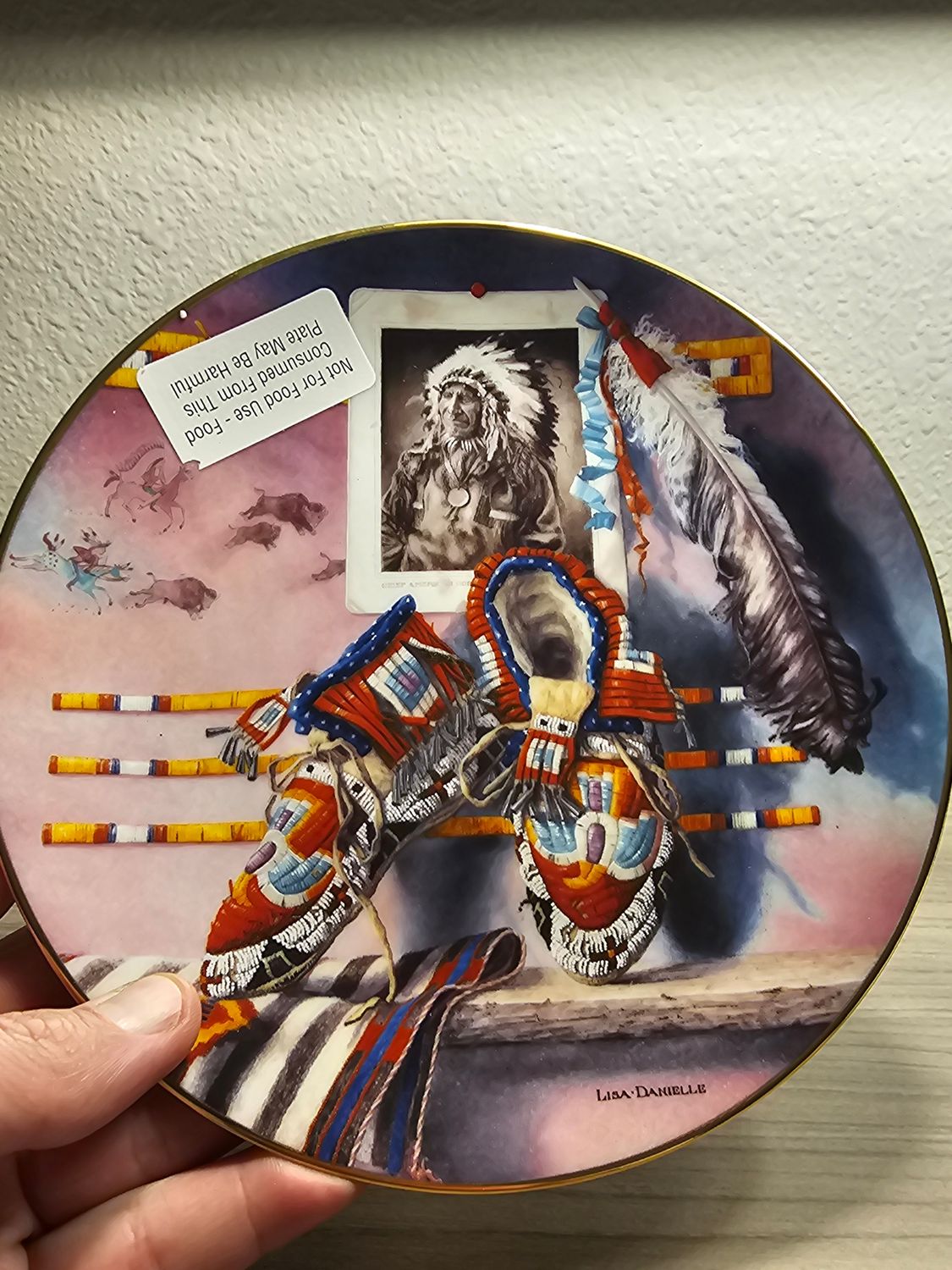 VÉRITABLE ASSIETTE NAVAJO MADE IN USA
