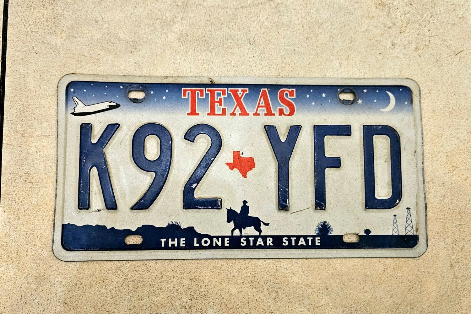 POUR VÉRONIQUE PLAQUE TEXAS