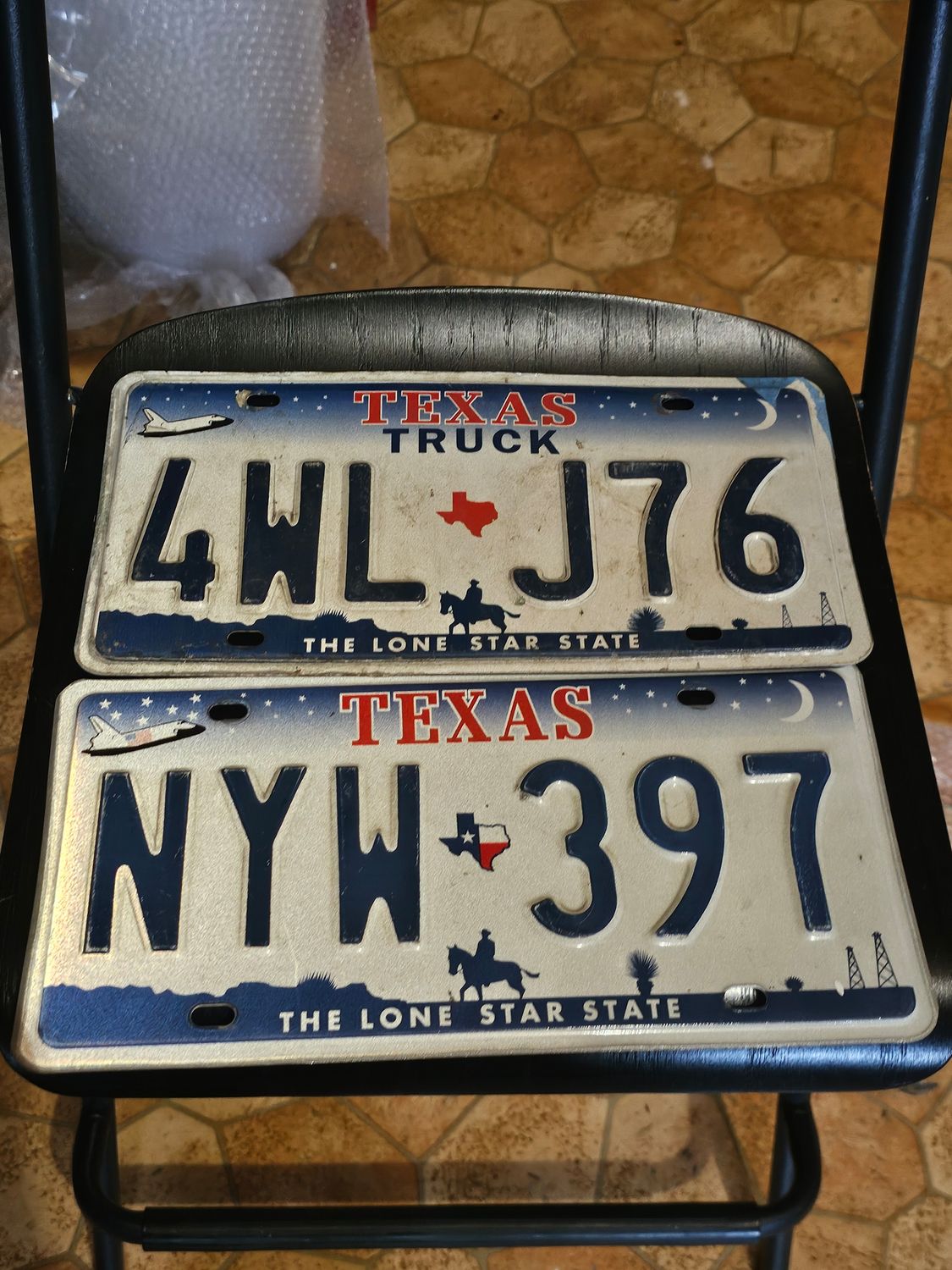 POUR SOPHIE 2 PLAQUES TEXAS