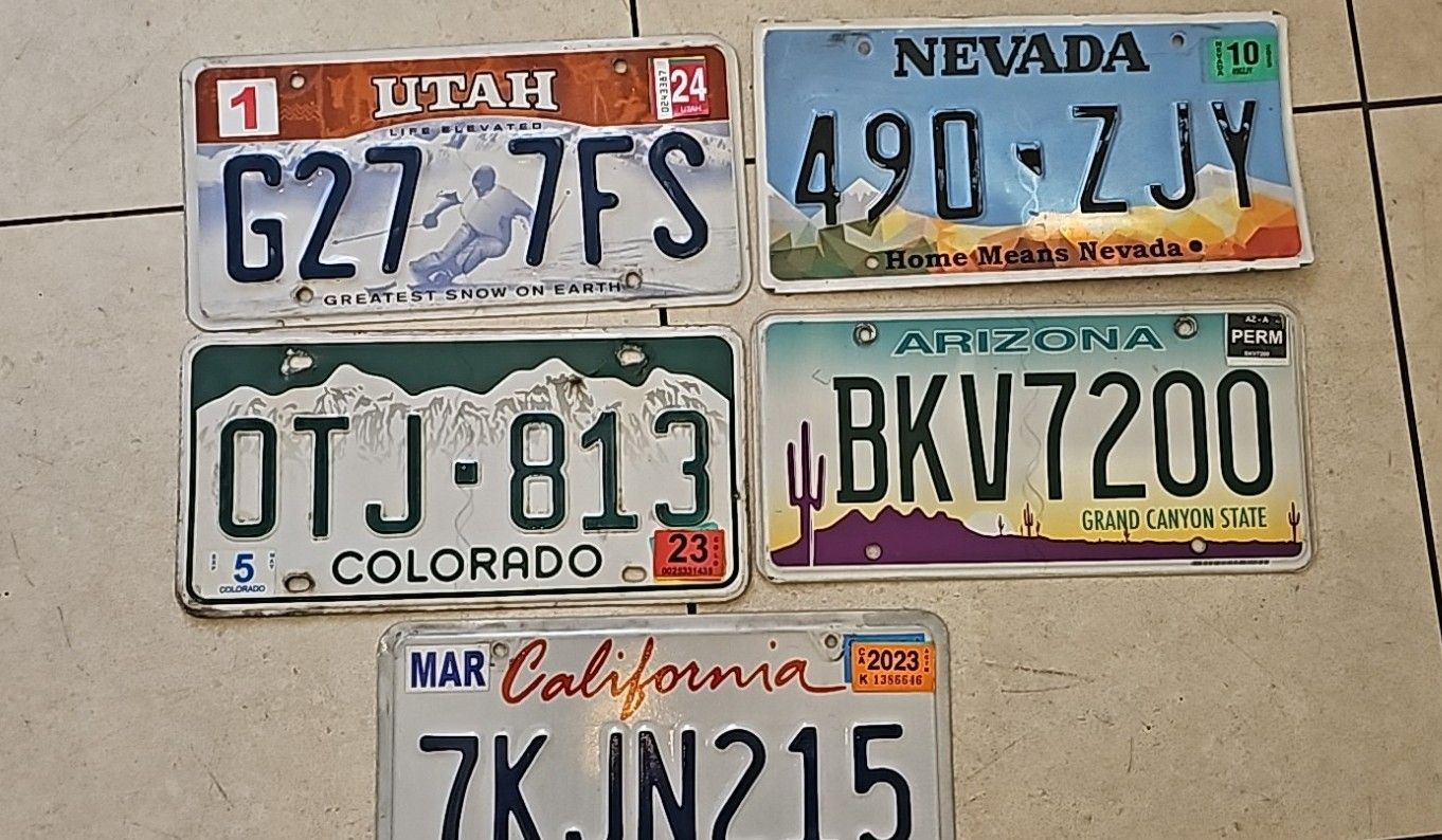 POUR LORINE LOT DE 5 PLAQUES