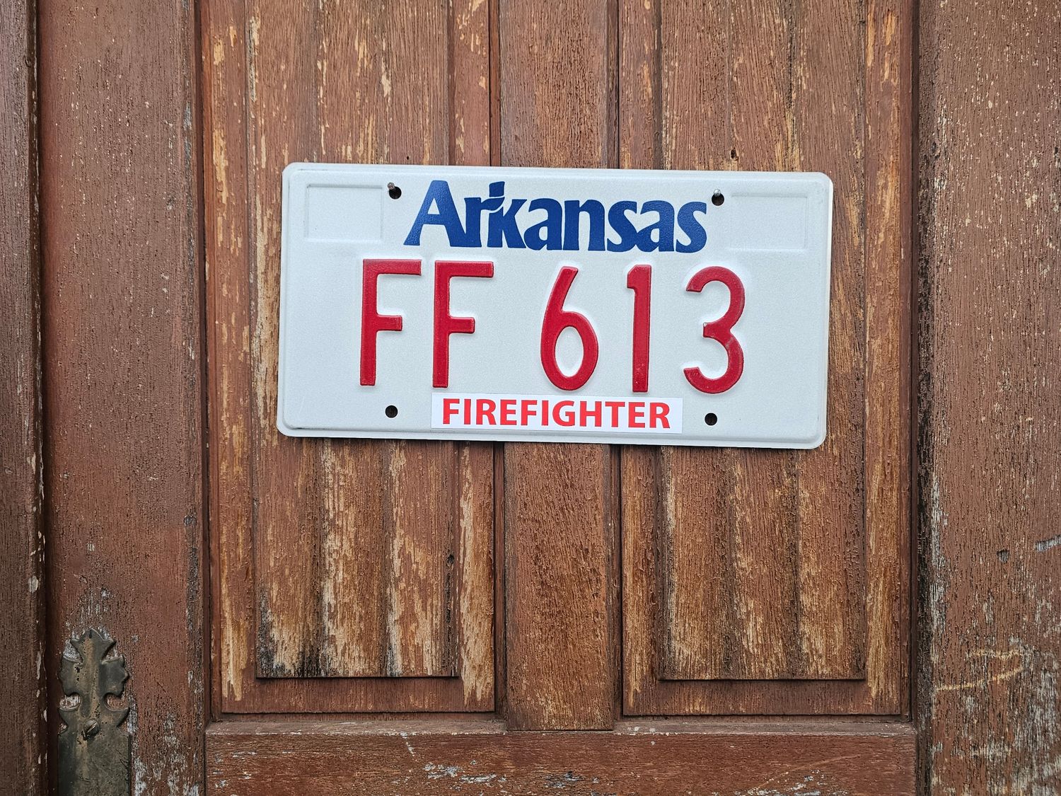 PLAQUE DE L ARKANSAS POMPIER