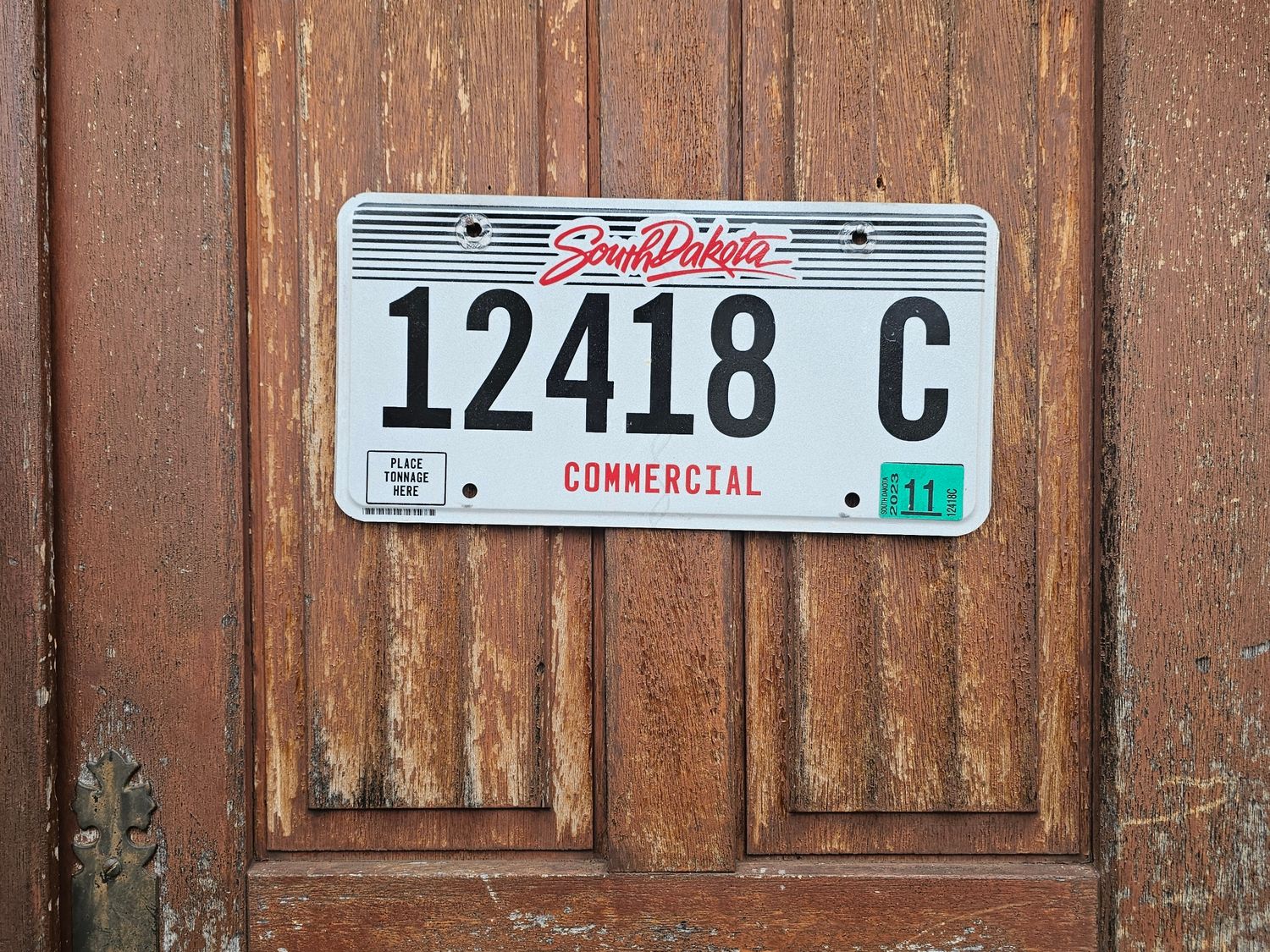 PLAQUE DU DAKOTA DU SUD