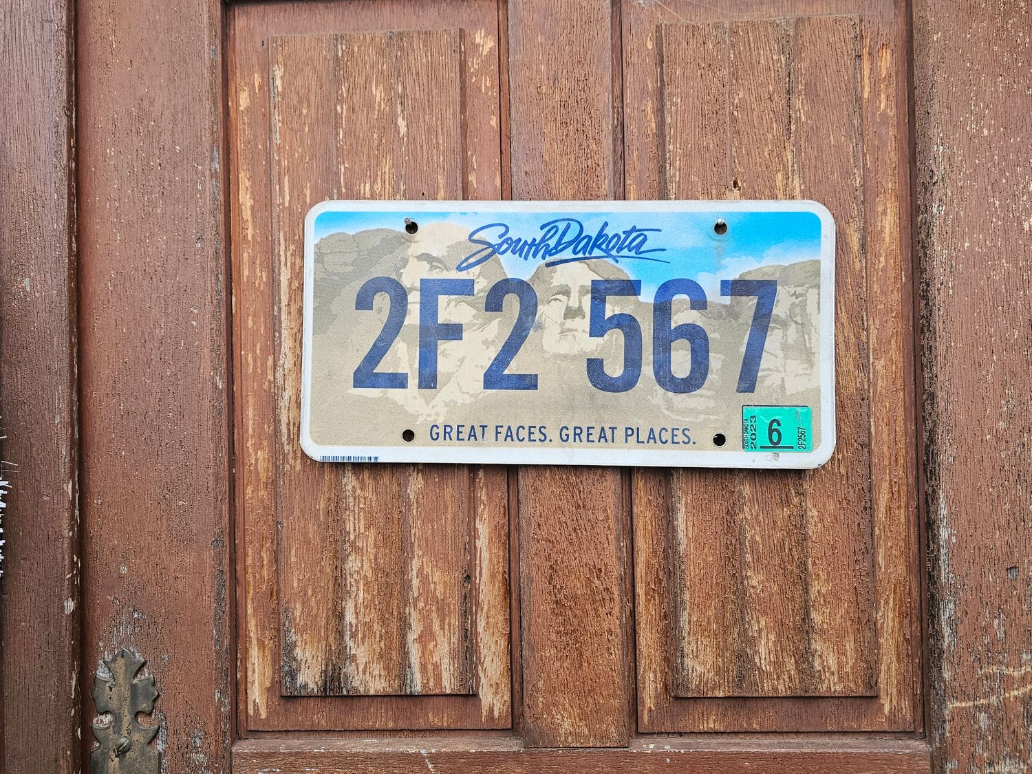 PLAQUE DU DAKOTA DU SUD