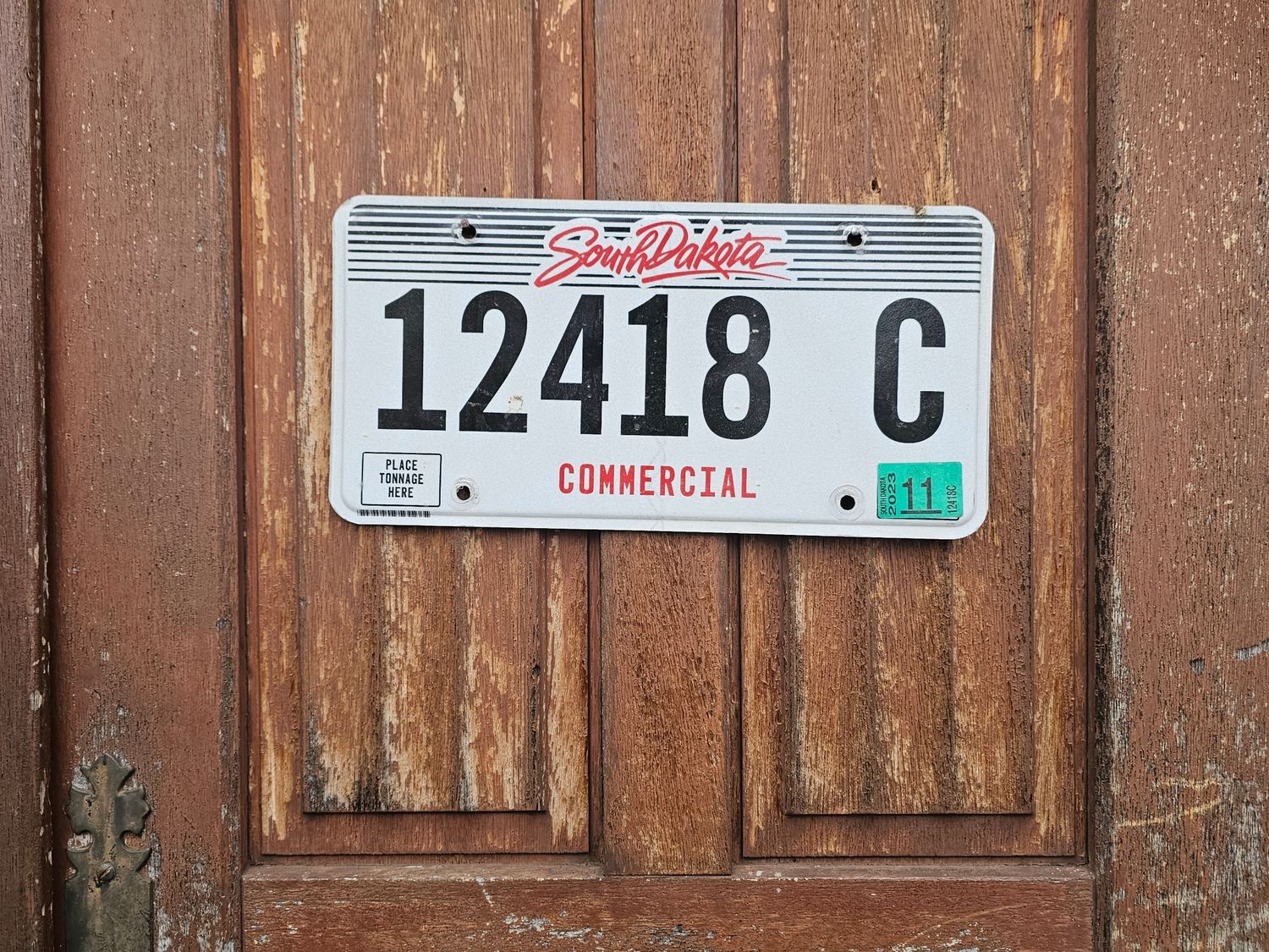 PLAQUE DU DAKOTA DU SUD COMMERCIAL