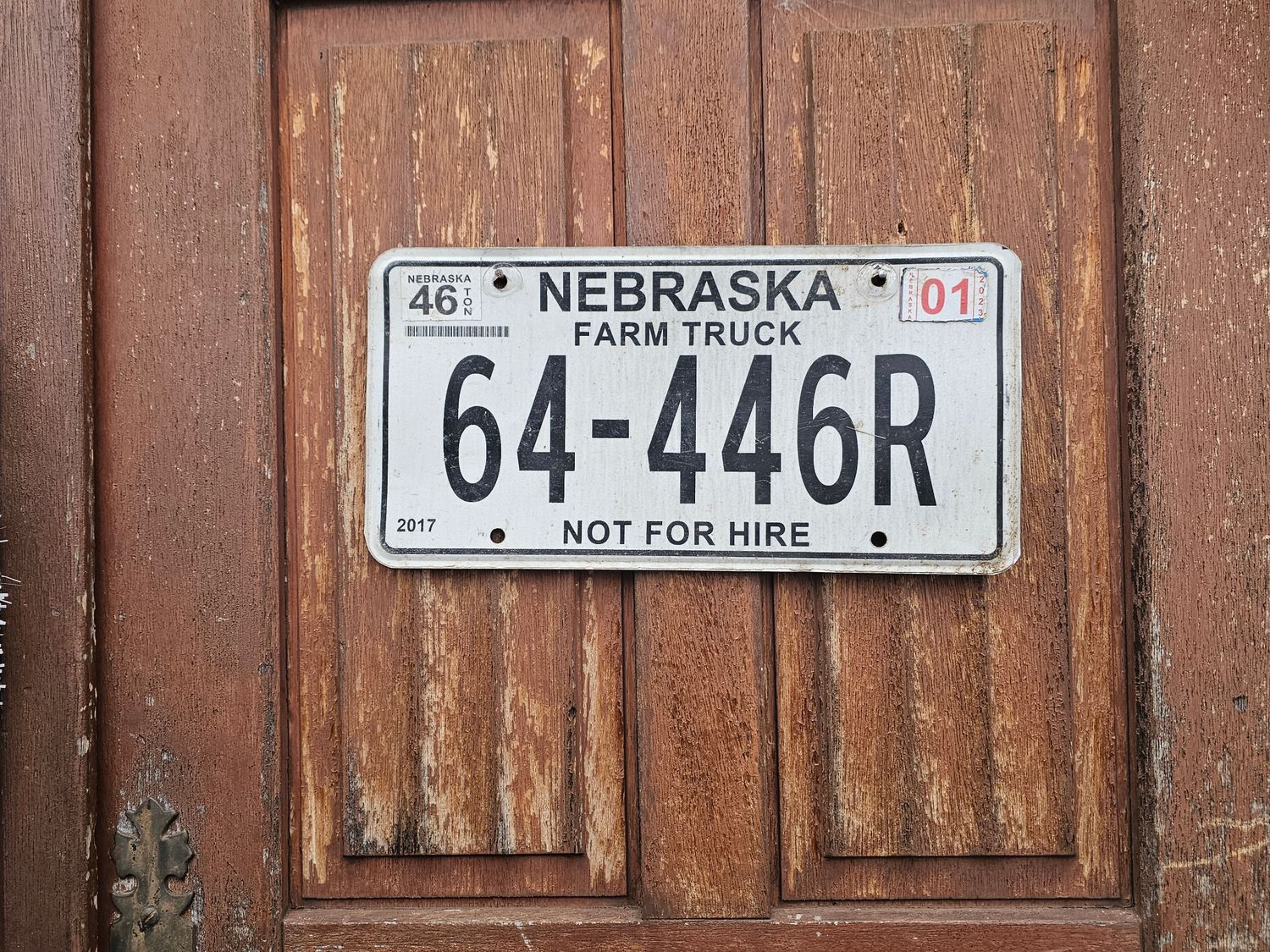 PLAQUE DU NEBRASKA TRUCK