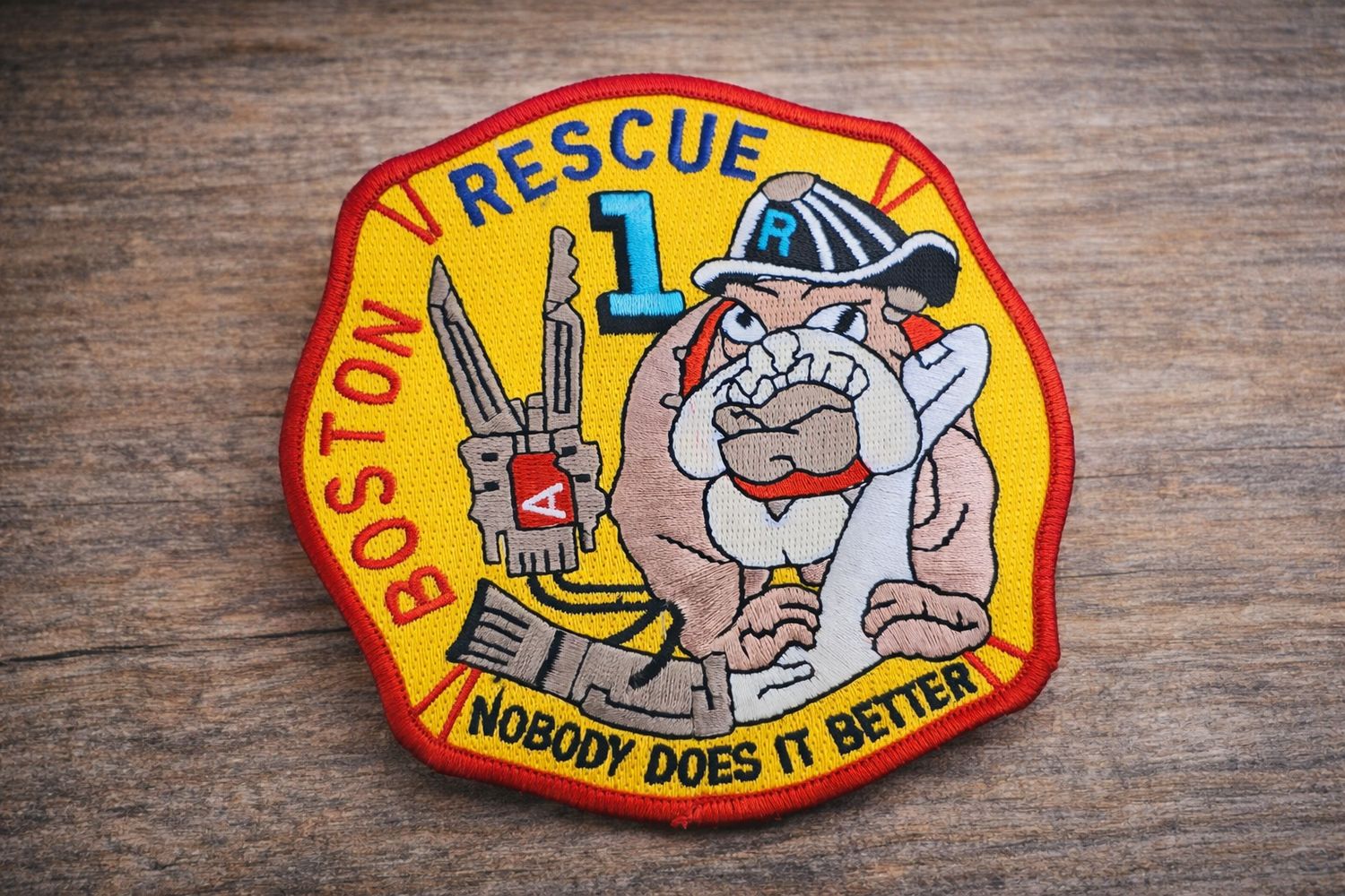 🔥 ÉCUSSON RESCUE BOSTON 🇺🇲