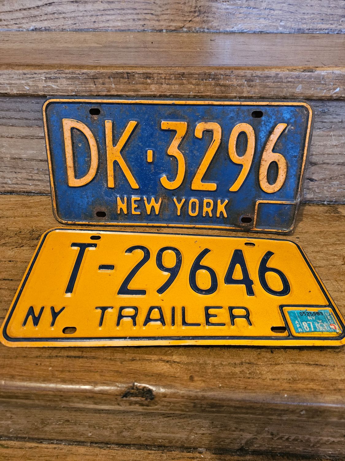 2 PLAQUES NY (POUR JÉRÔME (