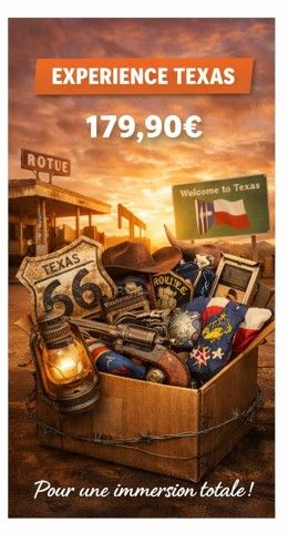 🧭 BOX MYSTÈRE EXPERIENCE TEXAS
